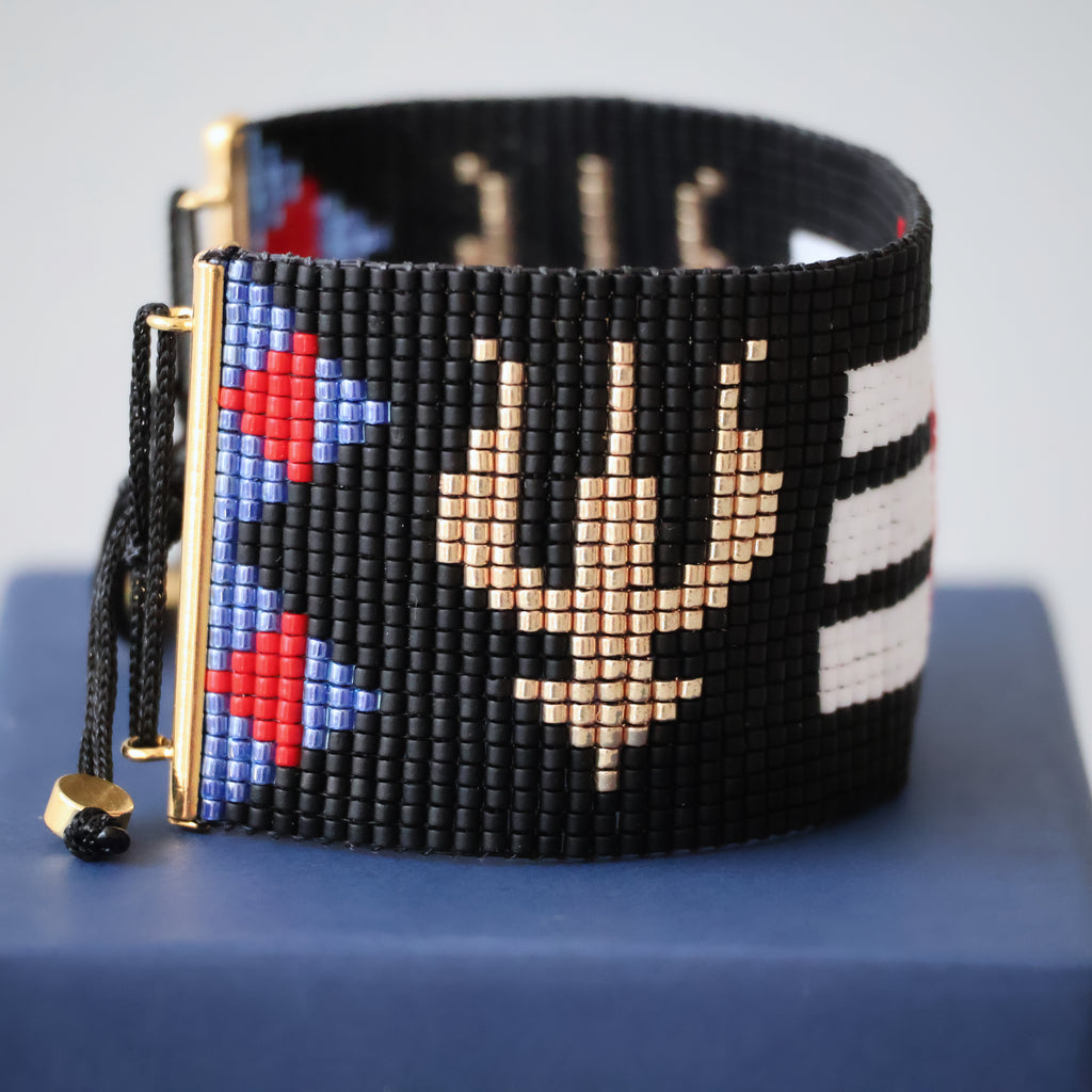 Shiva Majestic Bracelet - Dual Trishul
