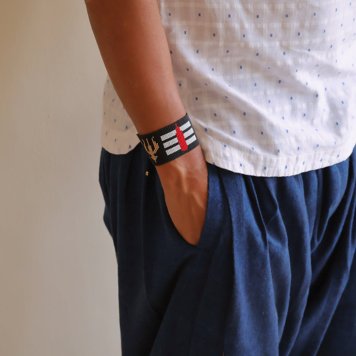 Shiva Majestic Bracelet - Dual Trishul