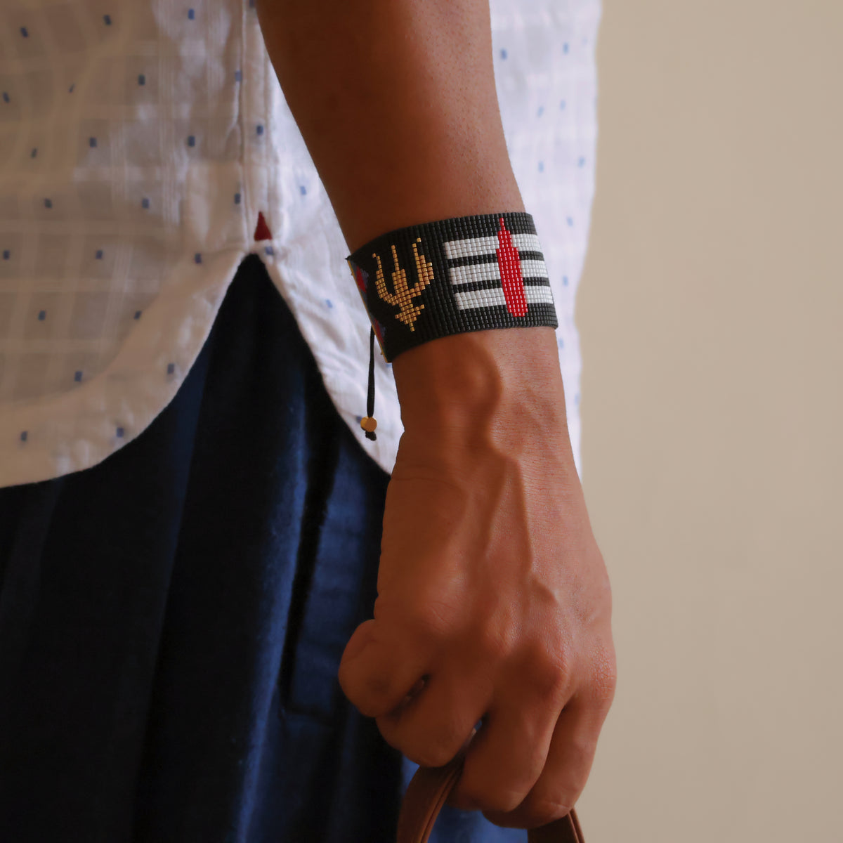 Shiva Majestic Bracelet - Dual Trishul