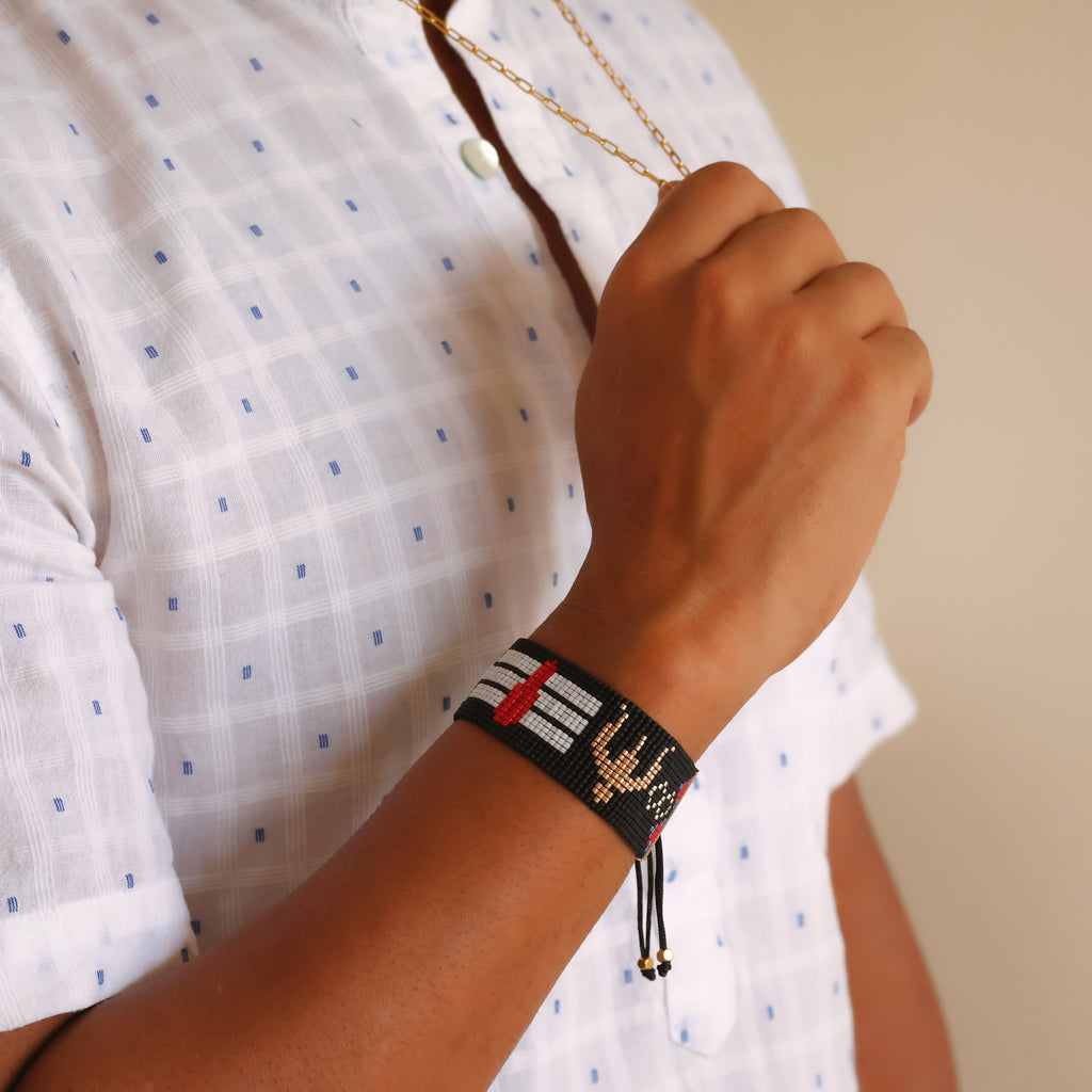 Shiva Divine Bracelet - Dual Trishul