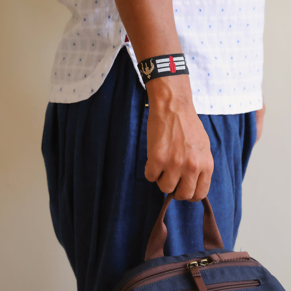 Shiva Divine Bracelet - Dual Trishul