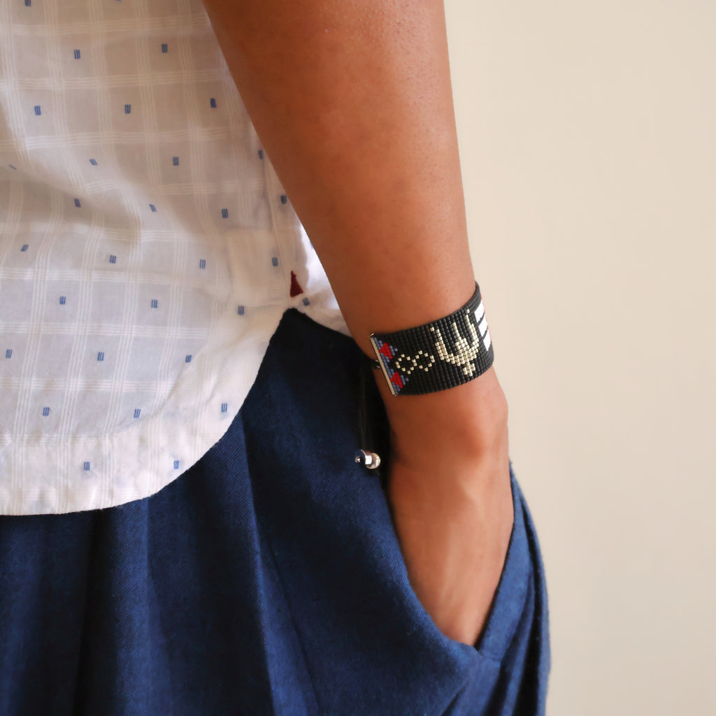 Shiva Divine Bracelet - Om - Silver