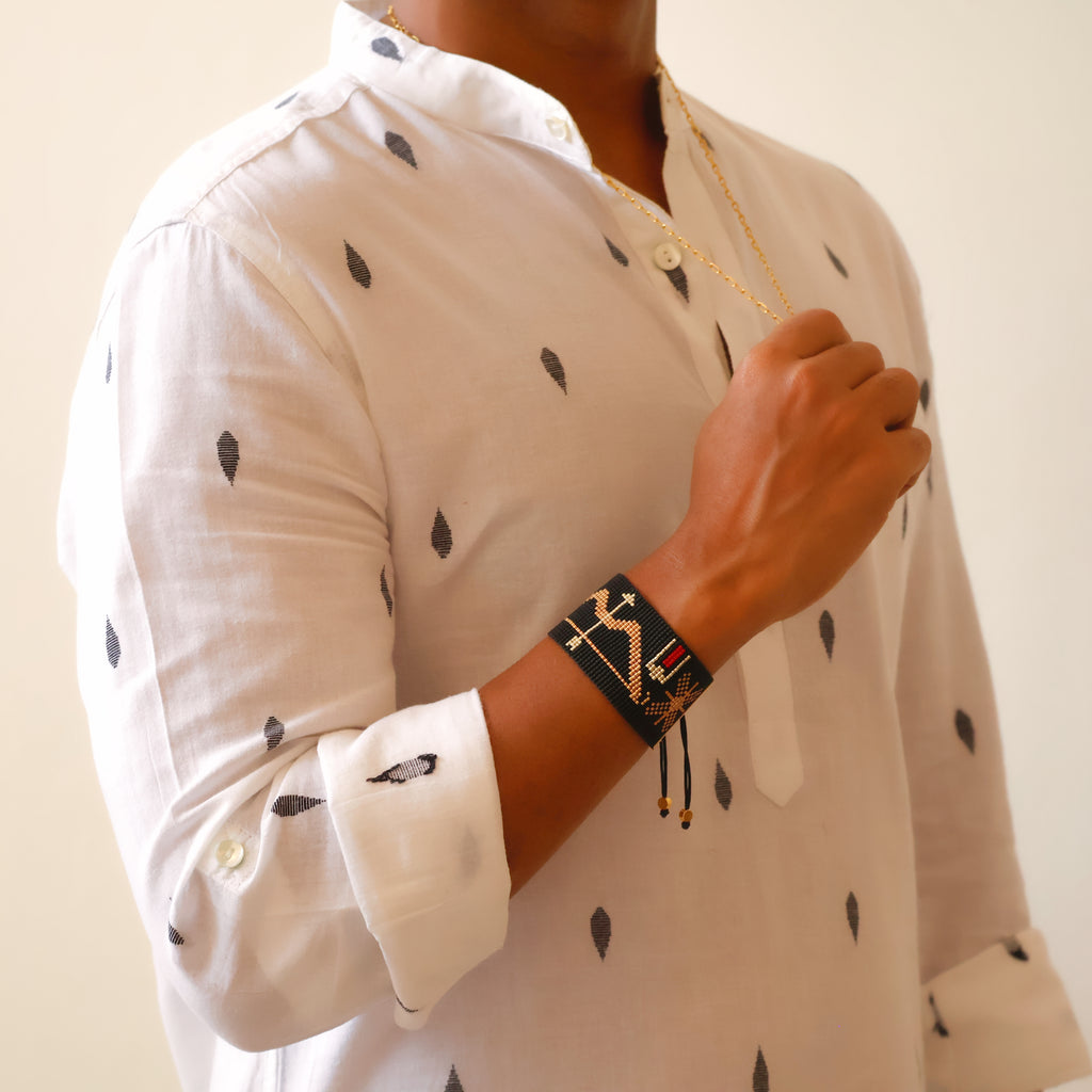 Ram Majestic Bracelet - Dual Sun - Golden