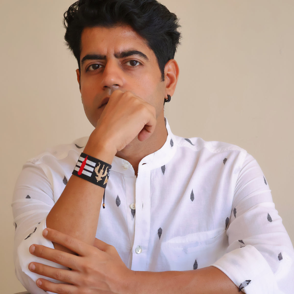 Shiva Majestic Bracelet - Om & Damru