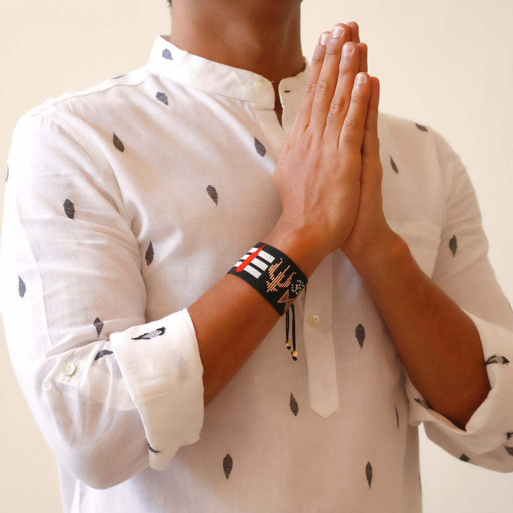 Shiva Majestic Bracelet - Om & Damru