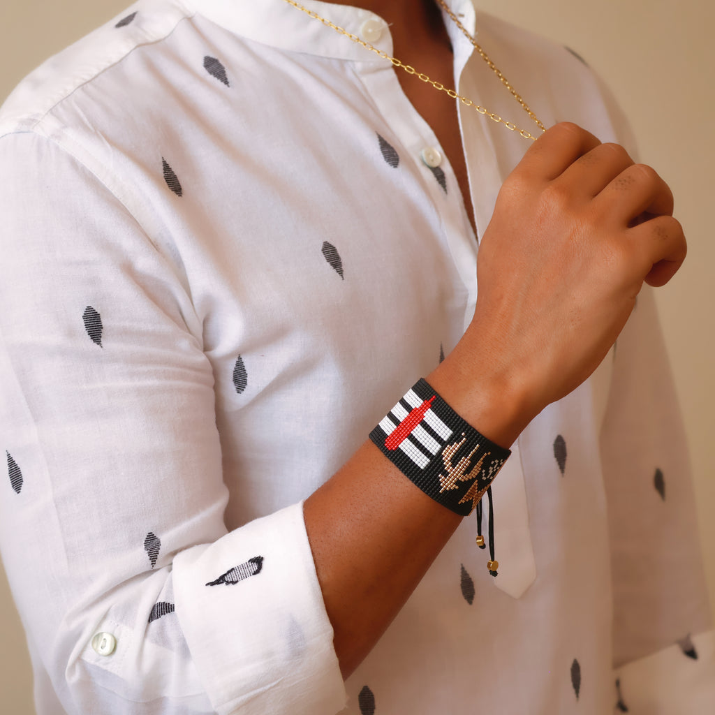 Shiva Majestic Bracelet - Om & Damru