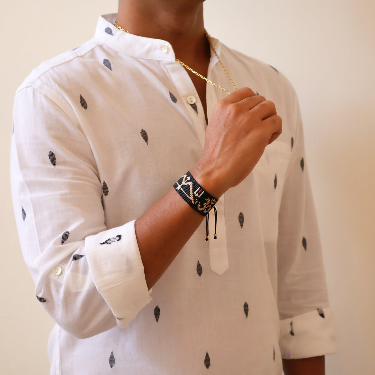 Ram Divine Bracelet - Om - Tan